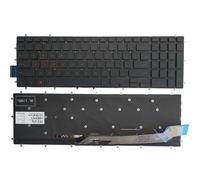 QMLQRGKF Laptop Keyboard Compatible With Vostro 15-5000 5568 7778 7786 7779 7577 7567 UK/US/Spanish SP/Latin LA/Brazil BR(RED US KEYBOARD)