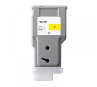 QMLQRGKF PFI-207 Ink Cartridge Compatible With IPF680 IPF685 IPF780 IPF785 Pigment InkJet Printing Solutions(Y 1PC)