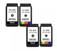 QMLQRGKF Recompatible Ink Cartridge Set Compatible With MG2400 MG2500 MG2580 IP2880 Multi Function Printer(2Black 2Color)