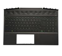 QMLQRGKF Spanish Latin Keyboard Compatible With 15-DK 15T-DK TPN-C141 Laptop With Palmrest Upper Cover Backlight