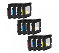 QMLQRGKF Sublimation Heat Transfer Ink Cartridges Compatible With SG400 SG800 For Sawgrass Virtuoso SG3100 SG3110 SG3200 SG2100 SG2010 SG7100 SG7200(3SET(12PC))