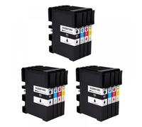 QMLQRGKF Sublimation Ink Cartridge Compatible With SAWGRASS SG500 SG1000 And SG500 SG1000 Includes Chip Plug And Play(3SET(12PC))