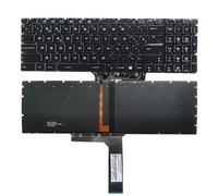 QMLQRGKF UK Spanish Keyboard Compatible With Models MS-16H2 MS-16H4 MS-16H5 MS-16H7 MS-16H8 MS-16L1 MS-16L2 MS-1771 MS-1772 MS-1773 MS-1775(SP WHITE BACKLIT)