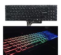 QMLQRGKF UK Spanish Keyboard For GP63 8RE 8RF MS-16P3 MS-16P5 MS-16K4 MS-16K3 MS-16K2 MS-16J1 MS-16J2 MS-179B MS-17A1 MS-17C1 Compatible Laptop Replacement(SP COLORFUL BACKLIT)