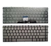 QMLQRGKF US Compatible Laptop Keyboard For Models TPN-I137 L96526-001 14-DW 14-DW0052TU 14-DW1032TU DW0044TU 14-DV 14-dv0003TX TPN-Q244(SILVER NO BACKLIT)