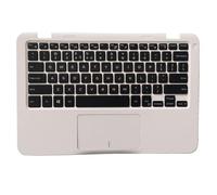 QMLQRGKF US Compatible Laptop Keyboard Palmrest Upper Case For 11 3162 3164 In White 082JVP Blue 0DRTK1(WHITE)