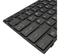 QMLQRGKF US Keyboard Compatible With Lifebook E733 E734 E743 E744 Without Backlight(BLACK FRAME)