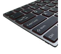 QMLQRGKF US Keyboard Compatible With Lifebook E733 E734 E743 E744 Without Backlight(SILVER FRAME TYPE 2)