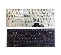 QMLQRGKF US Keyboard Compatible With M1110 M11X M1100 M1110Q M1111 W110ER M1115 Purple/Blue Border(PURPLE)
