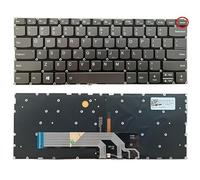 QMLQRGKF US Laptop Keyboard Compatible With 120S 120S-11 120S-11IAP Flex 6-14ARR Flex 6-14IKB In/Gray Featuring Backlight(GREY)