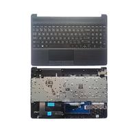 QMLQRGKF US Laptop Keyboard Compatible With 15-DW 15s-DU 15s-DY TPN-C139 250 G8 Featuring Black Palmrest Upper Cover(BLACK US TYPE 3)