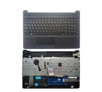 QMLQRGKF US Laptop Keyboard Compatible With 15-DW 15s-DU 15s-DY TPN-C139 250 G8 Featuring Black Palmrest Upper Cover(BLACK US TYPE 1)
