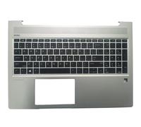 QMLQRGKF US Laptop Keyboard Compatible With ProBook 15 450 G6 455 G6 455R G6 450 G7 455 G7 455R G7 With Palmrest Cover No Backlight(US WITH PALMREST)