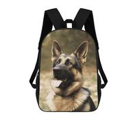 QMNALP 17-Inch Laptop Backpack for Women & Men,Large Capacity EDC Daypack,cute Animal German Shepherd Printed Travel Backpack Fits Computer,Books,Daily Essentials