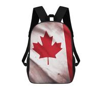 QMNALP 17-Inch Laptop Backpack for Women & Men,Large Capacity EDC Daypack,cute Canadian Flag Printed Travel Backpack Fits Computer,Books,Daily Essentials