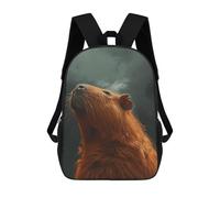 QMNALP 17-Inch Laptop Backpack for Women & Men,Large Capacity EDC Daypack,cute Capybara with Eyes Closed Printed Travel Backpack Fits Computer,Books,Daily Essentials