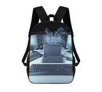 QMNALP 17-Inch Laptop Backpack for Women & Men,Large Capacity EDC Daypack,cute Computers And Internet Printed Travel Backpack Fits Computer,Books,Daily Essentials