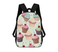 QMNALP 17-Inch Laptop Backpack for Women & Men,Large Capacity EDC Daypack,cute Cupcake Printed Travel Backpack Fits Computer,Books,Daily Essentials