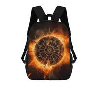 QMNALP 17-Inch Laptop Backpack for Women & Men,Large Capacity EDC Daypack,cute Dart Board Printed Travel Backpack Fits Computer,Books,Daily Essentials