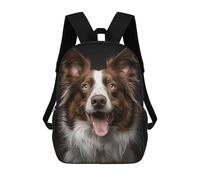 QMNALP 17-Inch Laptop Backpack for Women & Men,Large Capacity EDC Daypack,cute Dog Sticking Out Tongue Printed Travel Backpack Fits Computer,Books,Daily Essentials