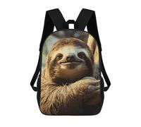 QMNALP 17-Inch Laptop Backpack for Women & Men,Large Capacity EDC Daypack,cute Funny Sloth Printed Travel Backpack Fits Computer,Books,Daily Essentials