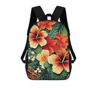 QMNALP 17-Inch Laptop Backpack for Women & Men,Large Capacity EDC Daypack,cute Hawaiian Style Print Printed Travel Backpack Fits Computer,Books,Daily Essentials
