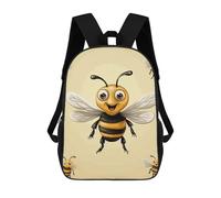 QMNALP 17-Inch Laptop Backpack for Women & Men,Large Capacity EDC Daypack,cute Honey Bee Printed Travel Backpack Fits Computer,Books,Daily Essentials