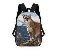 QMNALP 17-Inch Laptop Backpack for Women & Men,Large Capacity EDC Daypack,cute Panther Mountain Lion Printed Travel Backpack Fits Computer,Books,Daily Essentials