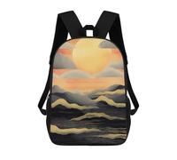 QMNALP 17-Inch Laptop Backpack for Women & Men,Large Capacity EDC Daypack,cute Sunset Printed Travel Backpack Fits Computer,Books,Daily Essentials