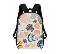 QMNALP 17-Inch Laptop Backpack for Women & Men,Large Capacity EDC Daypack,cute Various Shell Images Printed Travel Backpack Fits Computer,Books,Daily Essentials