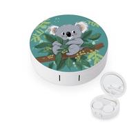 QMNALP Contact Lens Case Portable Travel Kit,cute Contact Lens Cases with Mirror Koala Vine Cartoon Printed Contact Lenses Applicator Removal Tool Kit