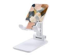 QMNALP Foldable Phone Stand Portable Adjustable Phone Holder for Desk Cute & Unique Fits Most Smartphones Warm Earth Tone Printed Phone Kickstand