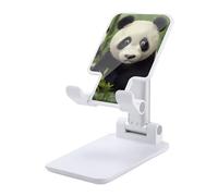 QMNALP Foldable Phone Stand Portable Adjustable Phone Holder for Desk Cute & Unique Fits Most Smartphones Pandas Printed Phone Kickstand