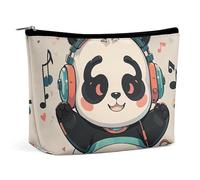 QMNALP Large Capacity Small Makeup Bag for Purse Portable Travel Toiletry Bag Boho Big Panda Printed Makeup Pouch,Gifts for Women