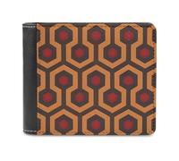 QMNALP Personalized Slim Bifold Leather Wallet for Men,Front Pocket Multiple Card Holder Shining Overlook Printed Wallets,Gift for Men And Women