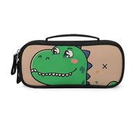 QMNALP Unisex Cute Pencil Case Small Pencil Pouch Large Cartoon Dinosaur Printed Storage Organizer Multipurpose with Easy Grip Handle