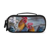 QMNALP Unisex Cute Pencil Case Small Pencil Pouch Large Chicken Under The Tree Printed Storage Organizer Multipurpose with Easy Grip Handle