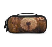 QMNALP Unisex Cute Pencil Case Small Pencil Pouch Large Dandelions at Sunset Printed Storage Organizer Multipurpose with Easy Grip Handle
