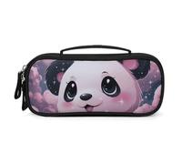 QMNALP Unisex Cute Pencil Case Small Pencil Pouch Large Panda Printed Storage Organizer Multipurpose with Easy Grip Handle
