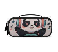 QMNALP Unisex Cute Pencil Case Small Pencil Pouch Large Panda Printed Storage Organizer Multipurpose with Easy Grip Handle
