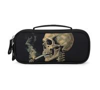 QMNALP Unisex Cute Pencil Case Small Pencil Pouch Large Strange Painting Printed Storage Organizer Multipurpose with Easy Grip Handle