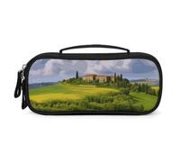QMNALP Unisex Cute Pencil Case Small Pencil Pouch Large Tuscany Spring Printed Storage Organizer Multipurpose with Easy Grip Handle