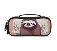 QMNALP Unisex Cute Pencil Case Small Pencil Pouch Large You Are Awesome Sloth Printed Storage Organizer Multipurpose with Easy Grip Handle