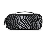 QMNALP Unisex Cute Pencil Case Small Pencil Pouch Large Zebra Print Printed Storage Organizer Multipurpose with Easy Grip Handle