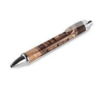 QMNBTES 1 Pack Retractable Black Ballpoint Pens for Smooth Writing 0.5mm Fine Point Fineliner Refillable Quick Dry Gel Ink Library Bookcase Rollerball Pens Comfort Grip for Journaling Note Taking