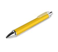 QMNBTES 1 Pack Retractable Black Ballpoint Pens for Smooth Writing 0.5mm Fine Point Fineliner Refillable Quick Dry Gel Ink Milk Duck Yellow Rollerball Pens Comfort Grip for Journaling Note Taking