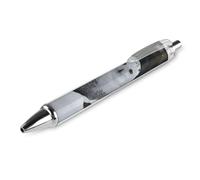 QMNBTES 1 Pack Retractable Black Ballpoint Pens for Smooth Writing 0.5mm Fine Point Fineliner Refillable Quick Dry Gel Ink Snow Owl Rollerball Pens Comfort Grip for Journaling Note Taking