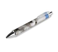 QMNBTES 1 Pack Retractable Black Ballpoint Pens for Smooth Writing 0.5mm Fine Point Fineliner Refillable Quick Dry Gel Ink Bichon Frise Dog Rollerball Pens Comfort Grip for Journaling Note Taking