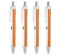 QMNBTES 4 Pack Retractable Black Ballpoint Pens for Smooth Writing 0.5mm Fine Point Fineliner Refillable Quick Dry Gel Ink Happy Irish Holidays Rollerball Pens Comfort Grip for Journaling Note Taking