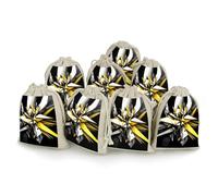 QMNBTES Abstract Black White Yellow Drawstring Gift Bags 8PCS Muslin Bags Drawstring Bags Muslin Bags Fabric Gift Bags Small Drawstring Bags Cloth Gift Bags Gift Wrap Bags Drawstring Gift Pouch